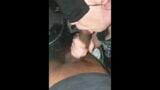 Oral creampie!! She swallows the sperm of the worker in a public parking lot snapshot 14