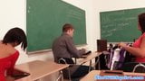 Squirting tattooed schoolgirl fucked in class snapshot 2