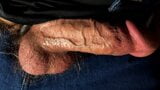 Big Veiny Cock Shaft out of jeans close up snapshot 1