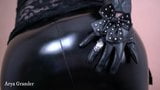 Hot Shiny Fetish PVC Leather Vinyl Leggings Arya Grander snapshot 3