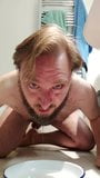 Locked hairy guy humiliation piss drinking snapshot 7