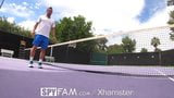 SPYFAM Step Bro Gives Step Sis Tennis Lessons & Big Dick snapshot 11