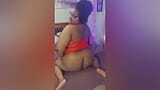 Sexy grande rabo de ébano twerking com bunda grande snapshot 6