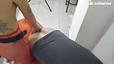 pounding her boyfriend's ass PEGGING snapshot 2