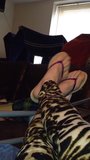Cheetah legging en teenslippers schoenenspel snapshot 12