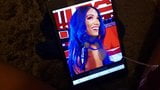 Wwe саша Банковский трибьют спермы snapshot 9