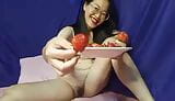 Asian super sexy nude show pussy and eat strawberry 1 snapshot 3