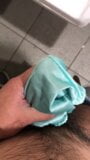 Bragas de nylon azul semen snapshot 2