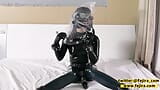 Fejira com Girl in full body latex girding herself for orgasm snapshot 3