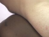 Ebony chick with lovely tits hardcore fucking a white dick snapshot 19