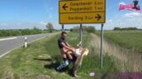 German skinny blonde – public flashing creampie sex snapshot 3