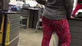 Thick PAWG MILF Red Leggings snapshot 5