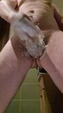 Shaving, washing, masturbating snapshot 13