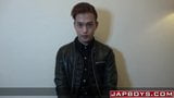 Гей-японський студент отримав інтерв&#39;ю перед кінчанням соло snapshot 1