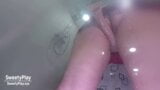 Sexy peeing with dildo fuck in shower snapshot 9