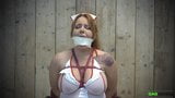 Lisa Scott Sexy Nurse Microfoam Tape Gagged ( GagAttack.nl ) snapshot 2