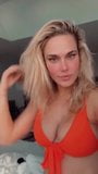 WWE - cj Perry aka Lana in oranje bikini snapshot 1