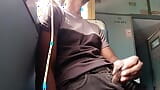 Mustarbatie en hanjob grote pik in de Indische trein snapshot 9