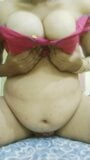 Indian Step aunty showing her huge assets snapshot 8