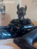 Rubber Dog teases itself & cums hard snapshot 11