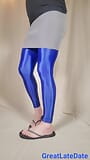 Femboy in Spandex Leggings and Mini Skirt shows his Little Dick snapshot 2