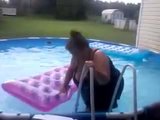 BBW step mom falls off a raft in the pool snapshot 1