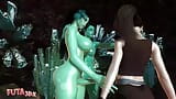 LARA CROFT Stumbles Into Big Dicked Futa Troll's Threesome snapshot 17