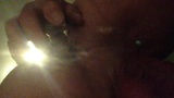 Fucking myself Slow up close with glass dildo snapshot 7