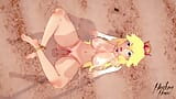 Blondynka Prince Peach zostaje penetrowana na plaży - 3D Hentai snapshot 13