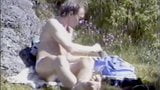 Roger Virre on the beach 1990 snapshot 4