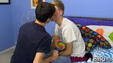 Emo young gay Conner Bradley banging cute twink after BJ snapshot 2