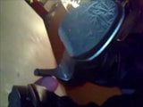 Shoejob mit High Heels Stiefeln - Trampling snapshot 8