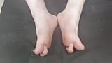 My Feet Moving around on the Black Bed snapshot 4