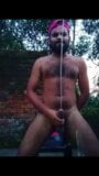 Indian boy walking, pissing and cuming snapshot 4