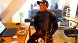 Another dainese biker leather jacket smoke and wank snapshot 2