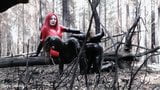 Vernedering video, latex rubber seksuele bdsm meesteres in catsuit snapshot 9