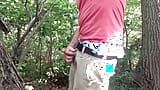 Jerking off in the woods, showing a little sagging in my favorite American Eagle AE boxers. Long edge session. Verbal snapshot 17