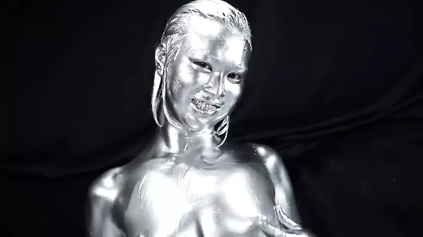 Silver body paint