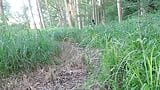 Outdoor-nackter Spaziergang beginnt durch Wald und Felder snapshot 13