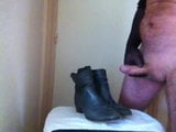 cumming on my wifes boots snapshot 8