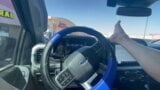 Truck masturbation in front of stores snapshot 6