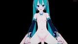 Hatsune Miku se masturbando antes de ser fodida no palco snapshot 16