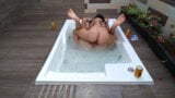 AngyAmazon fucks the sissy faggot in the jacuzzi in femdom amazon position – rough sex snapshot 13