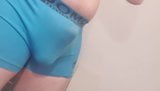 25 young  Chub Boy pee in tight blue undies snapshot 1