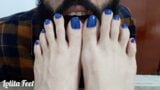 Dedos de los pies azules sexy snapshot 3