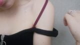 Close up home striptease and masturbation snapshot 3