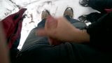 handjob from wife on a trip in the woods snapshot 1