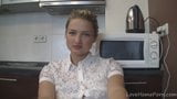 Blonde amateur demoiselle prepares for the webcam session snapshot 2