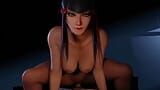 Tekken 7 Kazumi Mishima moendo seus quadris perfeitos em um pau duro em primeiro plano snapshot 3