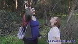 Friends Find A Quiet Park To Lick and Finger snapshot 1